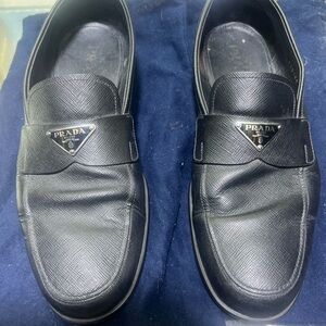 Prada Men's Saffiano Leather Slip Ons size 9.5
